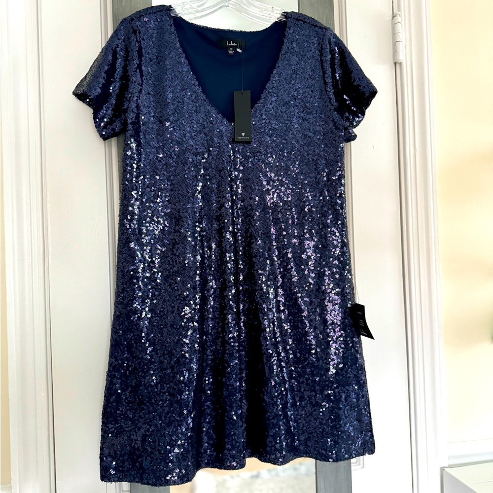 Lulu’s Sequins Mini Dress - Picture 4 of 10